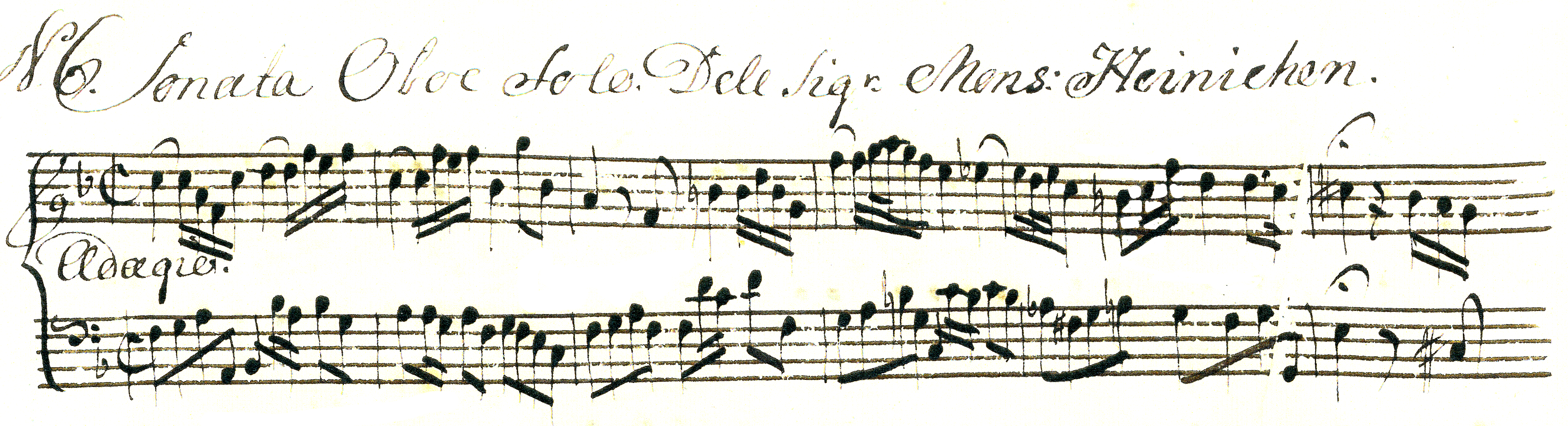 Heinichen, Johann David - Sonate F-Dur für Oboe und Generalbaß