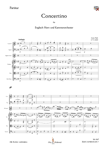 Fladt, Anton - Concertino für Englisch Horn und Kammerorchester