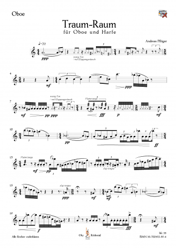 Pflüger, Andreas - Traumraum für Oboe und Harfe