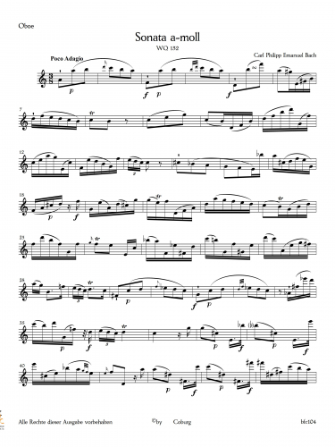 Bach, Carl Philipp Emanuel - Sonate WQ 132