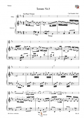 Abel, Carl-Friedrich - Sonaten für Oboe und Klavier
