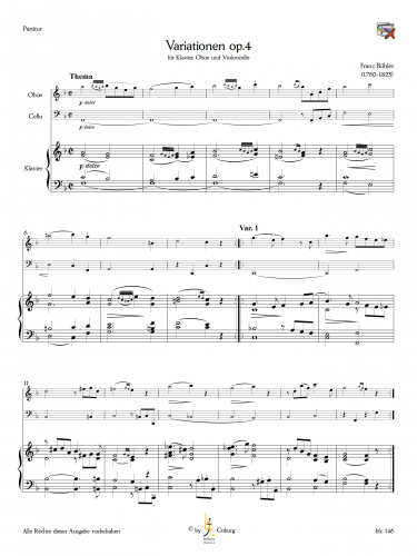 Bühler, Franz - Variationen op. 4