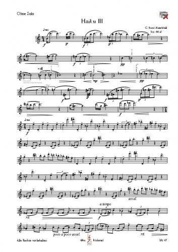 Hirschfeld, C.R. - HAIKU III für Oboe solo