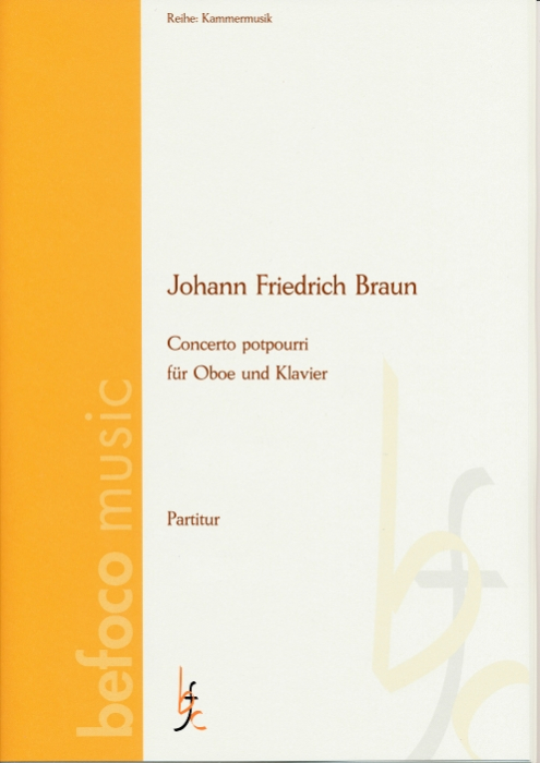 Braun, Johann Friedrich - Concerto potpourri für Oboe und Klavier