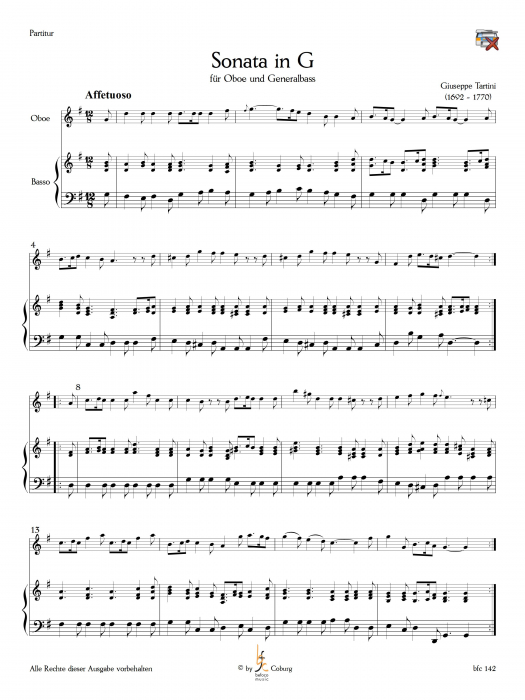 Tartini, Giuseppe - Sonata in G
